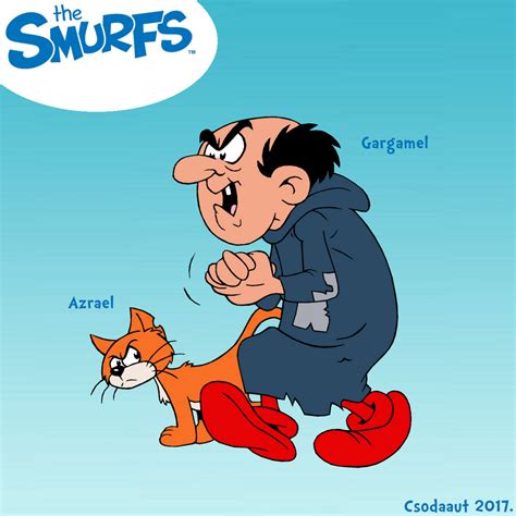 The Smurfs - Gargamel and Azrael in Dargay style by Csodaaut on DeviantArt