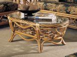 Rattan Coffee Table, Oval New Twist Style