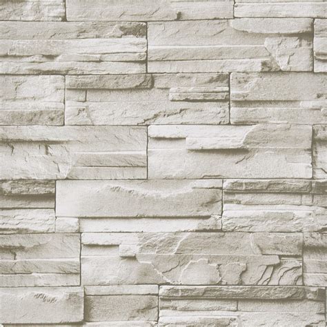 Buy Wenmer Beige Stone Peel and Stick Wallpaper 17.7" x 394" 3D ...