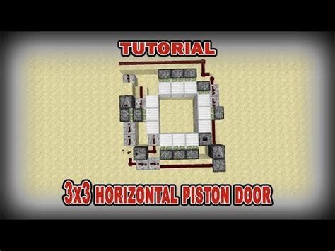 3x3 Horizontal Piston Door : redstone