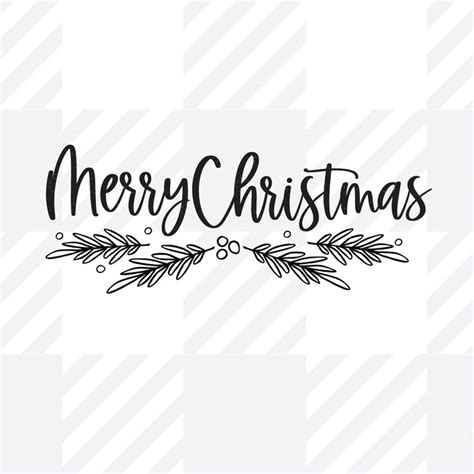 merry christmas lettering on a white background with black and white stripes in the bottom right ...