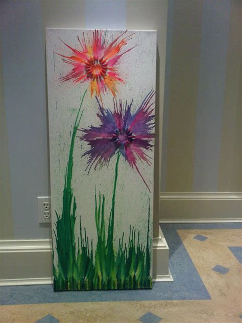 Flower Crayon Art | Crayon art diy, Crayon art melted, Crayon crafts