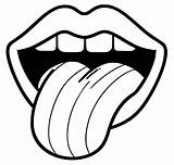 Print Mouth And Tongue coloring Page  Download Or Color Online sketch template