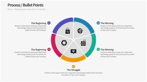 Simple Powerpoint template 5 points Chất lượng cao, tải miễn phí