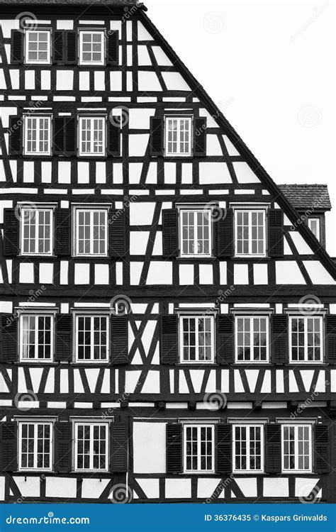 Fachwerk Architecture Style Stock Image - Image of bavaria, facade: 36376435