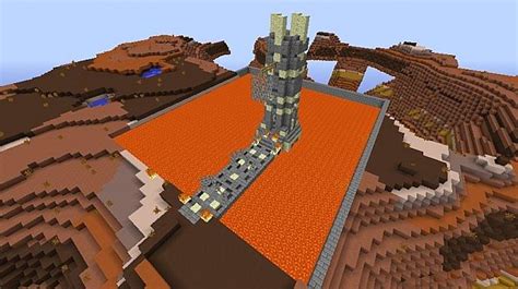 Lava Castle build Minecraft Project