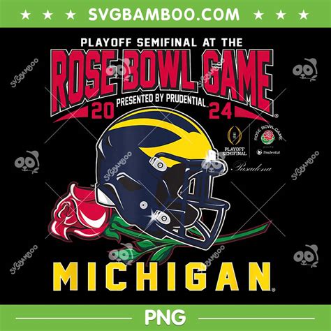 Michigan Wolverines Rose Bowl 2024 PNG