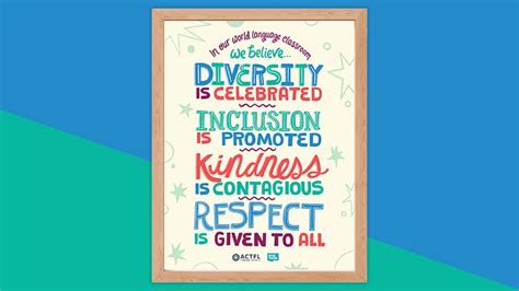 World Language Diversity and Inclusion Poster (Free Printable)