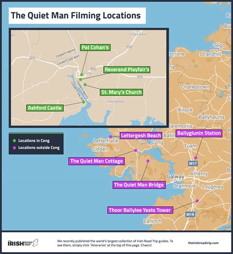 The Quiet Man Filming Locations: Map + Then/Now Photos