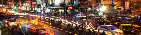 Nightlife in the City Center of Delhi, India Editorial Stock Image - Image of night, light ...