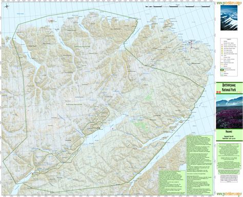 Quttinirpaaq National Park of Canada Map by GoTrekkers Ltd | Avenza Maps