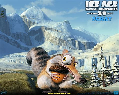 1366x768px | free download | HD wallpaper: Ice Age, Ice Age: Dawn of the Dinosaurs, Scrat (Ice ...