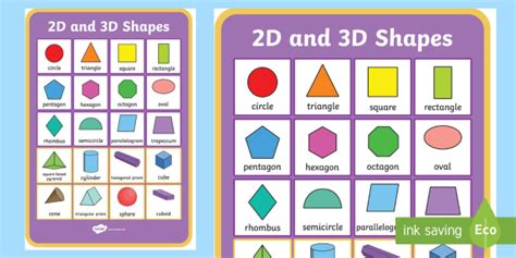 3d Shapes Poster Free Printable - PRINTABLE TEMPLATES