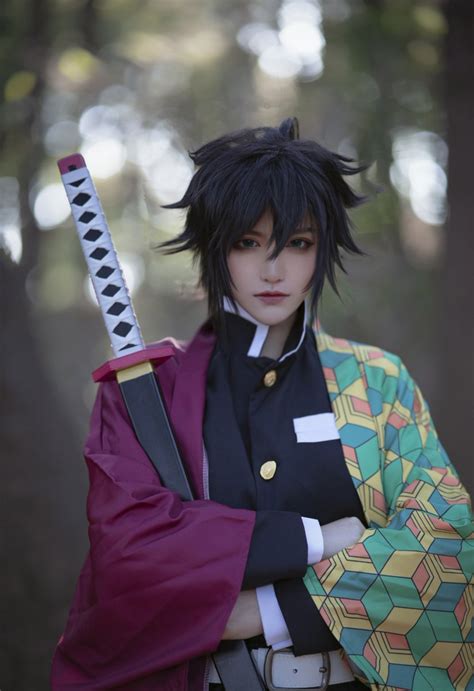 Demon Slayer: Kimetsu No Yaiba Tomioka Giyuu Cosplay Cape Costumes Full Sets ...