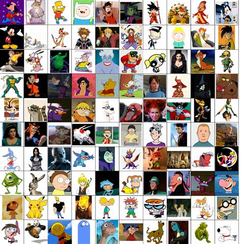 100 Favorite Fictional Characters by Jake-the-Underdog on DeviantArt