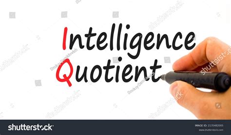 Iq Intelligence Quotient Symbol Concept Words Stock Photo 2135482005 ...