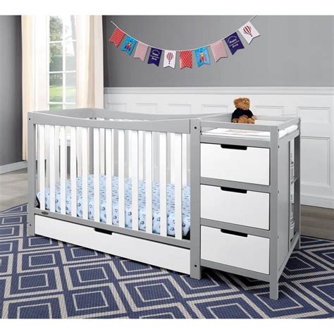 Graco Remi 4-in-1 Convertible Crib and Changer with Drawer, Espresso - Walmart.com | Crib with ...