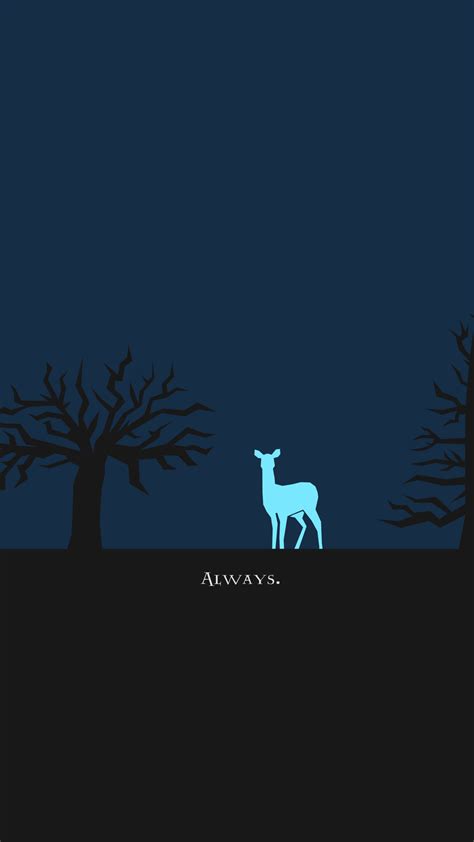 HP Minimalist Background-- Silver Doe by 480nm on DeviantArt