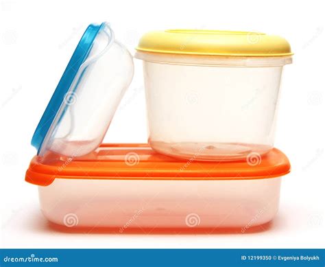 Storage Plastic Food Containers Stock Photo - Image of cubes, blue ...