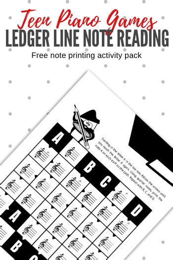 Print These Ledger Line Mazes For Teen Piano Students - Teach Piano Today