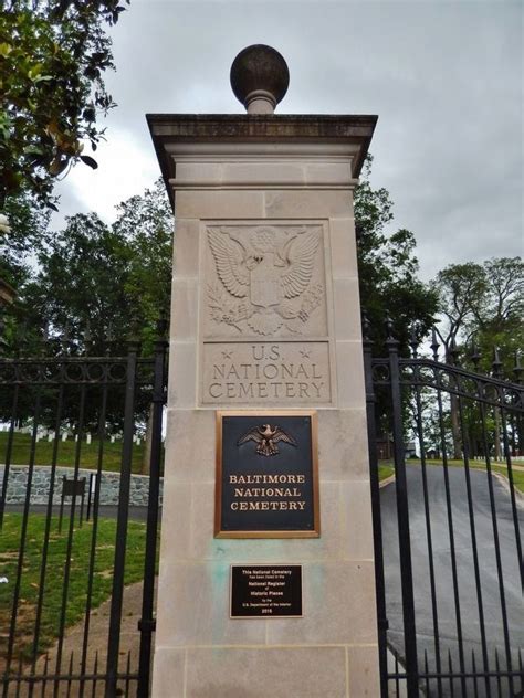 Baltimore National Cemetery Historical Marker