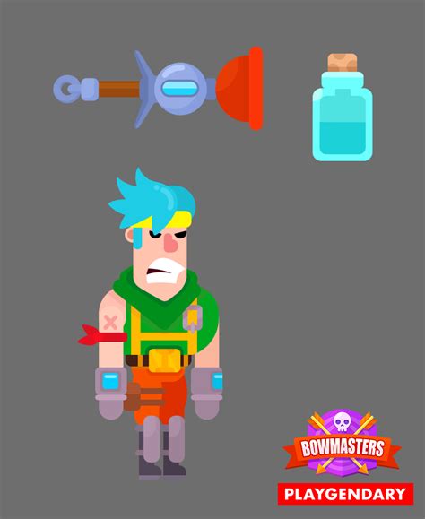 Weapons and characters for the project Bowmasters :: Behance