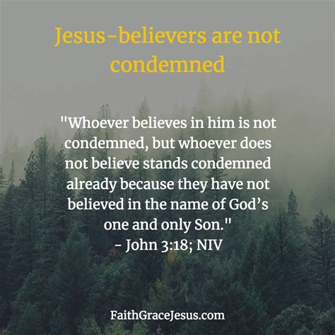 Jesus-believers are not condemned | Faith - Grace - Jesus