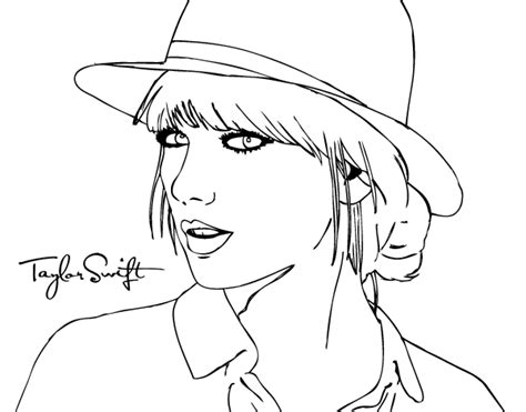Coloring Pages Of Taylor Swift