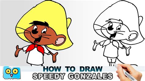 How to Draw Speedy Gonzales | Looney Tunes | Merrie Melodies - YouTube