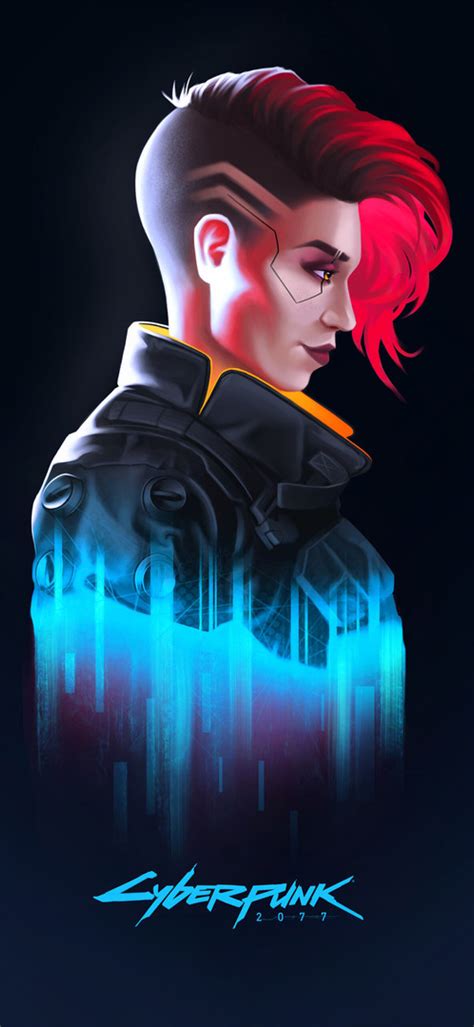 1440x3120 Cyberpunk 2077 Female V Minimalist 1440x3120 Resolution ...