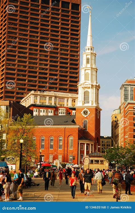 Park Street Church, Boston editorial stock photo. Image of church - 134635168