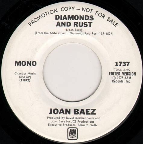 Joan Baez - Diamonds And Rust (1975, Vinyl) | Discogs