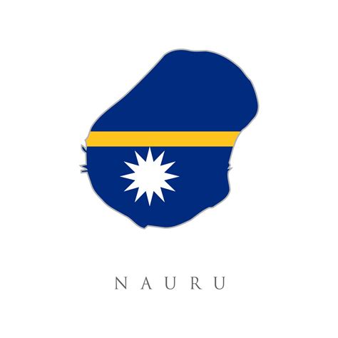 Nauru National Map with flag illustration. Nauru National Map with flag illustration. Nauru ...