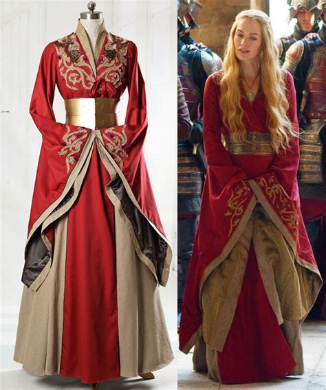 Game of Thrones (TV Series) Cosplay, Cersei Lannister Gown & Corset Costume Set