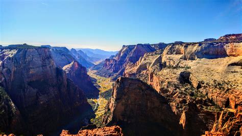 View of Angel's Landing From Observation Point, Zion National Park [5984x3376] : r/EarthPorn