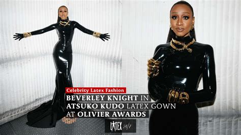 Beverley Knight in Atsuko Kudo Latex Gown at Olivier Awards