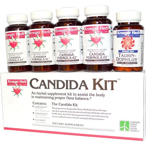 Kroeger Herb Co, Candida Kit, 5 Bottles - iHerb