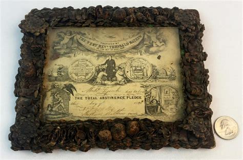 Lot - Antique 1845 Total Abstinence Society Total Abstinence Pledge Card by Matthew Theobald ...