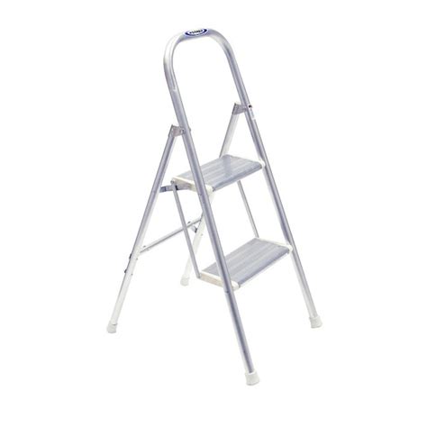 Werner 2-Step 200 lbs. Capacity Blue Aluminum Foldable Step Stool in the Step Stools department ...