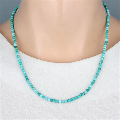 Turquoise Necklace Turquoise Bead Necklace Turquoise Jewelry - Etsy