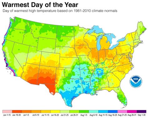 Map Shows When Summer Heat Peaks in Your Town | Climate Central