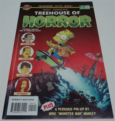 BART SIMPSON'S TREEHOUSE OF HORROR #5 (Bongo Comics 1999) Matt Groening (VF-) $19.99 - PicClick