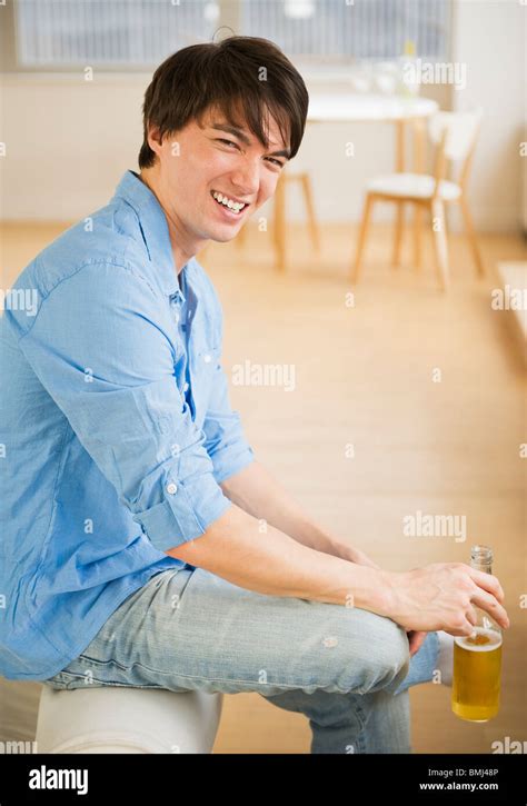 Man drinking beer Stock Photo - Alamy