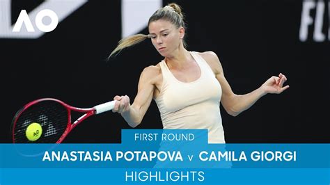 Anastasia Potapova v Camila Giorgi Highlights (1R) | Australian Open ...