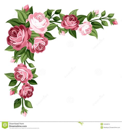 vintage rose images - Google Search | Flower border clipart, Flower border, Flower clipart