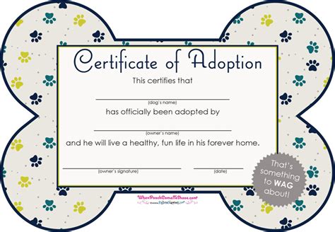 Free Pet Adoption Certificate - PDF | 119KB | 1 Page(s)