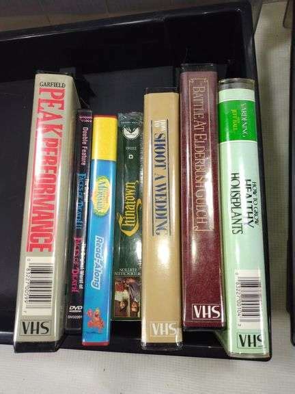 Great Collection of VHS Tapes + Storage Containers - Sherwood Auctions