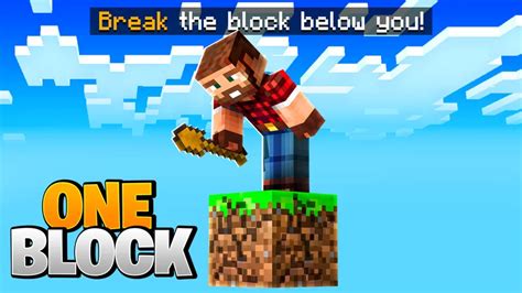 One Block (Bedrock Map with Addon) Minecraft Map