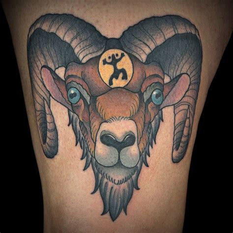 Ram Tattoo by Fon | Traditional style tattoo, Tattoos, Ram tattoo