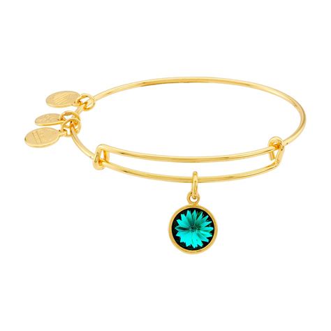 Alex and Ani - Alex and Ani Birthstone Charm Adjustable Wire Bangle ...